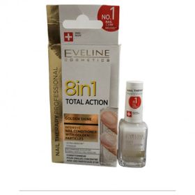 Eveline Cosmetics 8 İn 1 Total Golden Shine 12 ml Intensive Nail Conditioner