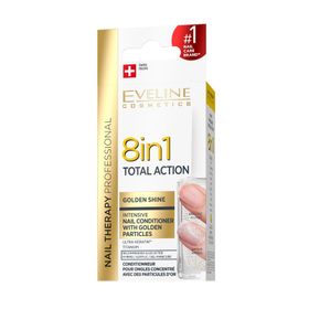Eveline Cosmetics 8 İn 1 Total Golden Shine 12 ml Intensive Nail Conditioner