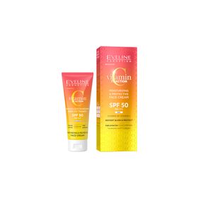Eveline Cosmetics C Vitaminli Nemlendirici Aydınlatıcı SPF50 30 ml Yüz Güneş Kremi