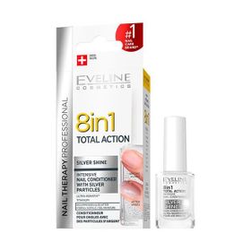 Eveline Silver Shine Intensive 8 in 1 Total Action 12 ml Nail Conditioner