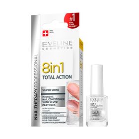 Eveline Silver Shine Intensive 8 in 1 Total Action 12 ml Nail Conditioner