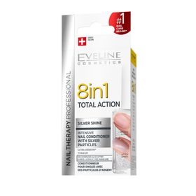 Eveline Silver Shine Intensive 8 in 1 Total Action 12 ml Nail Conditioner