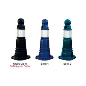 Evelux 12205UBR Siyah Refüj Ayırıcı Duba