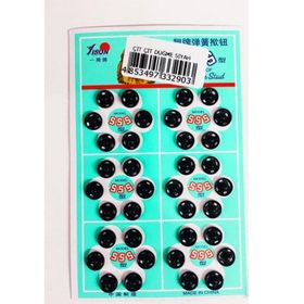 Event Party Store 0,8 cm X 36 Adet Siyah Çıt Çıt Düğme
