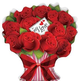 Event Party Store 28 Folyo Balon Gül Buketi
