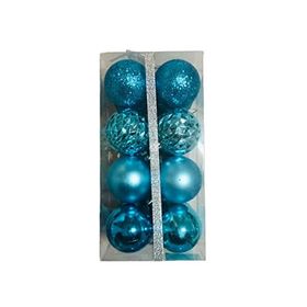 Event Party Store Açık Mavi 5 cm 16'lı Yılbaşı Top Ağaç Süsü Karma Set