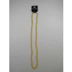 Event Party Store Boncuk 80 cm Gold Metalik Parti Kolye
