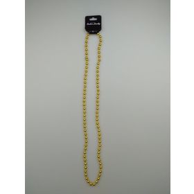 Event Party Store Boncuk 80 cm Gold Metalik Parti Kolye