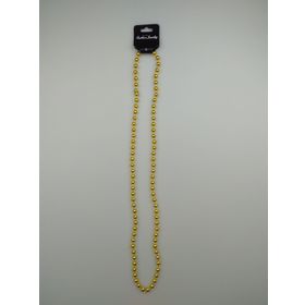 Event Party Store Boncuk 80 cm Gold Metalik Parti Kolye