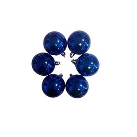 Event Party Store Parlement Mavi 7 cm 6'lı Yılbaşı Top Ağaç Süsü
