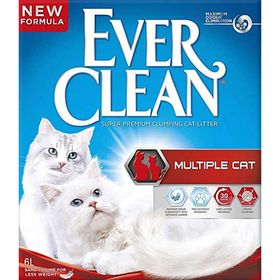 Ever Clean Multiple Cat 6 lt Kokusuz İnce Taneli Bentonit Kedi Kumu