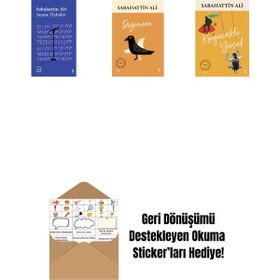 Everest Açıkhava 1 - Sabahattin Ali Seçme Öyküler + Değirmen + Kuyucaklı Yusuf - Sabahattin Ali + Okuma Sticker'ları