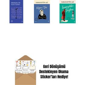 Everest Açıkhava 1 - Sabahattin Ali Seçme Öyküler + Kağnı - Ses + İçimizdeki Şeytan - Sabahattin Ali + Okuma Sticker'ları