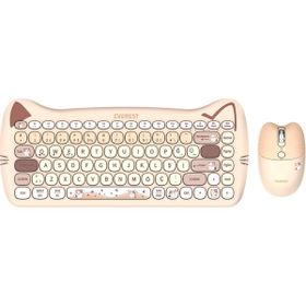 Everest Catty Mini KM-6285 Bej TKL Kablosuz Klavye Mouse Seti