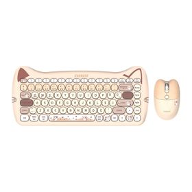 Everest Catty Mini KM-6285 Bej TKL Kablosuz Klavye Mouse Seti