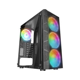 Everest Crest V1 Mesh Temperli Camlı 4x12 cm Auto RGB Fan ATX Mid-T Gaming Oyuncu Kasası