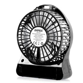 Everest EFN-501 Siyah 1200 mAh Masaüstü Şarj Edilebilir Usb Fan