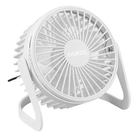 Everest EFN-505 145x141x105 mm Masaüstü Beyaz Usb Fan