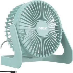 Everest EFN-505 145x141x105 mm Masaüstü Turkuaz Usb Fan