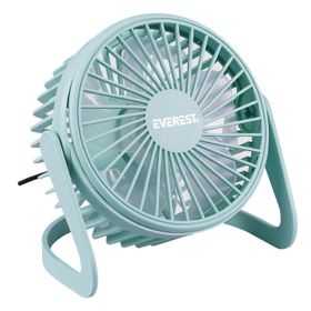 Everest EFN-505 145x141x105 mm Masaüstü Turkuaz Usb Fan
