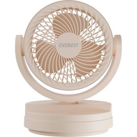 Everest EFN-509 3 Kademeli Hız 17.5 cm 3 Kanat Pervane ve Çerçeve Masaüstü USB Krem Vantilatör