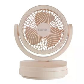 Everest EFN-509 3 Kademeli Hız 17.5 cm 3 Kanat Pervane ve Çerçeve Masaüstü USB Krem Vantilatör