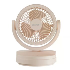 Everest EFN-509 3 Kademeli Hız 17.5 cm 3 Kanat Pervane ve Çerçeve Masaüstü USB Krem Vantilatör