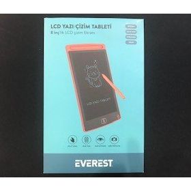 Everest EV-DY100 8.5'' Kırmızı Tek Tuşla Sil Dijital Yazı Tahtası