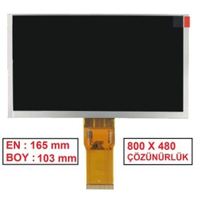 Everest EverPad DC-709 Siyah Dokunmatik Ön Tablet Camı