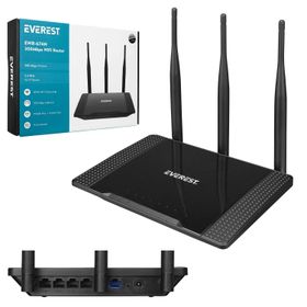 Everest EWR-674N 2.4GHz 300Mbps Wireless-N 3 * 5dBi Antenli Repeater+WISP+AP Destekli Kablosuz Router