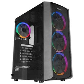 Everest Flat Mesh Powersız Siyah Temper Camlı Mid Tower ATX Kasa