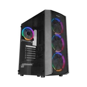 Everest Flat Mesh Powersız Siyah Temper Camlı Mid Tower ATX Kasa