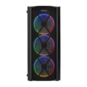 Everest Flat Mesh Powersız Siyah Temper Camlı Mid Tower ATX Kasa