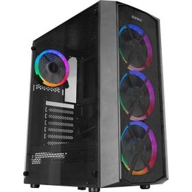 Everest Flat Mesh Powersız Siyah Temper Camlı Mid Tower ATX Kasa
