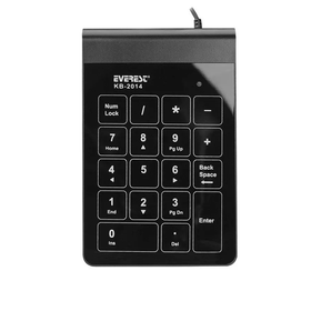 Everest KB-2014 Siyah Türkçe USB Dokunmatik Keypad Klavye