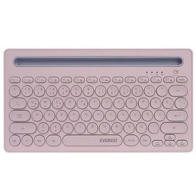 Everest KB-BT84 Pembe Gri Kablosuz Klavye