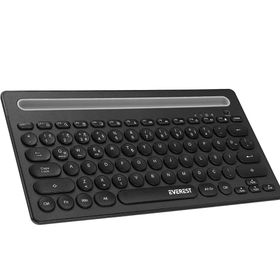 Everest KB-BT84 Siyah Gri Bluetooth Mac Win Android Ios Uyumlu Kablosuz Klavye