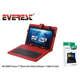 Everest KB-TAB07 Kırmızı Tablet Kılıfı