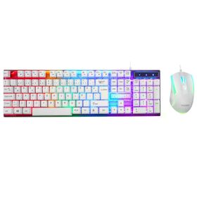 Everest KM-198 Luminax Beyaz Q Gaming Oyuncu Klavye ve Mouse Set