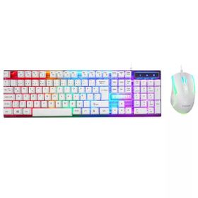 Everest KM-198 Luminax Beyaz Q Gaming Oyuncu Klavye ve Mouse Set