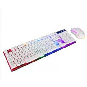 Everest KM-198 Luminax Beyaz Q Gaming Oyuncu Klavye ve Mouse Set