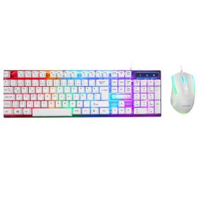Everest KM-198 Luminax Beyaz Q Gaming Oyuncu Klavye ve Mouse Set