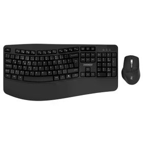 Everest KM-35 Comfy Siyah Kablosuz Ergonomik Q Multimedia Klavye ve Mouse Set