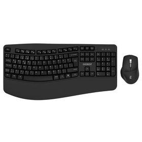 Everest KM-35 Comfy Siyah Kablosuz Ergonomik Q Multimedia Klavye ve Mouse Set