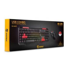 Everest KM-6825 Kablolu Mavi Klavye Mouse Seti