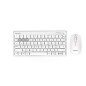 Everest Lumi KM-BT903 Beyaz Kablosuz Klavye Mouse Seti