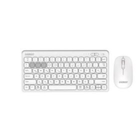 Everest Lumi KM-BT903 Beyaz Kablosuz Klavye Mouse Seti