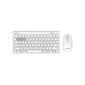 Everest Lumi KM-BT903 Beyaz Kablosuz Klavye Mouse Seti