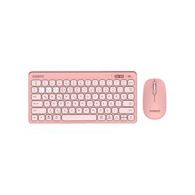 Everest Lumi KM-BT903 Pembe Kablosuz Klavye Mouse Seti