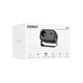 Everest PJ04 250 LED Lümen 1280X720 1.5W Speaker Android 13 4K Destekli Projeksiyon Cihazı